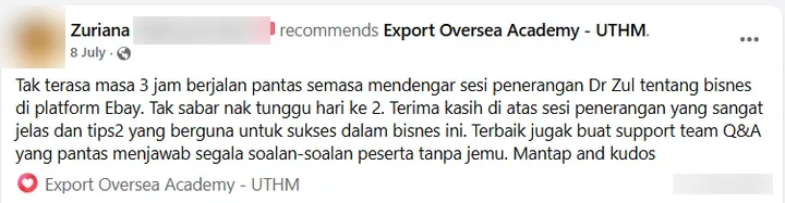 Screenshot review Facebook