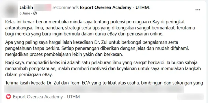 Screenshot review Facebook